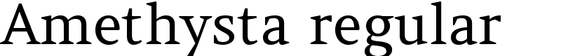 Amethysta regular Font