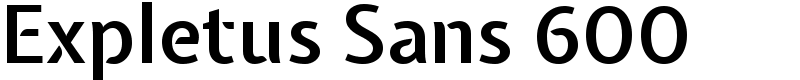 Expletus Sans 600 Font