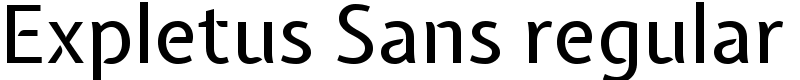 Expletus Sans regular Font