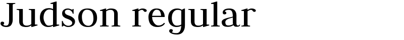 Judson regular Font
