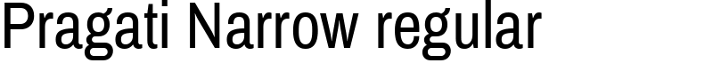 Pragati Narrow regular Font