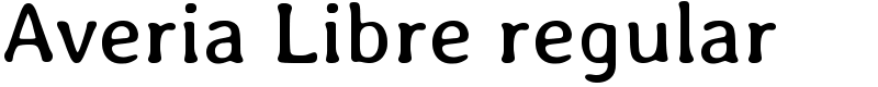 Averia Libre regular Font