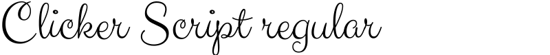 Clicker Script regular Font