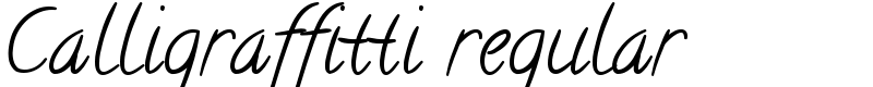 Calligraffitti regular Font
