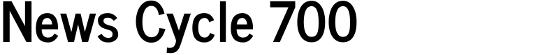 News Cycle 700 Font