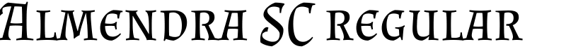 Almendra SC regular Font