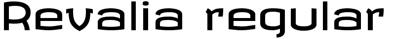 Revalia regular Font