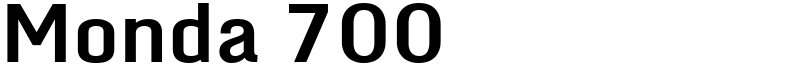 Monda 700 Font