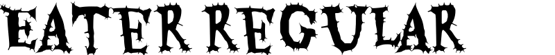 Eater regular Font