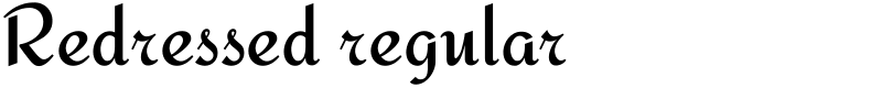 Redressed regular Font