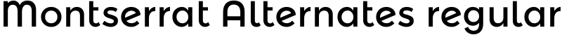 Montserrat Alternates regular Font