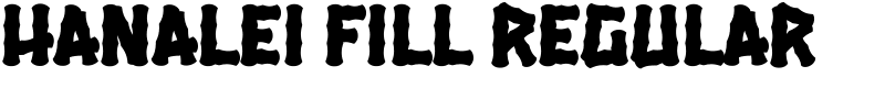 Hanalei Fill regular Font