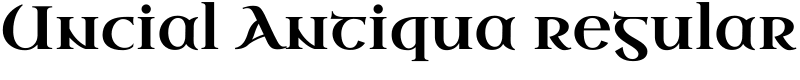 Uncial Antiqua regular Font