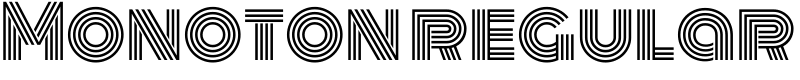 Monoton regular Font