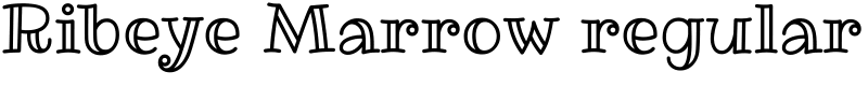 Ribeye Marrow regular Font