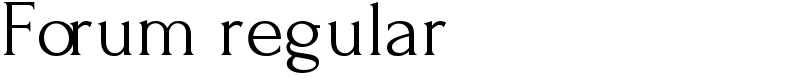Forum regular Font