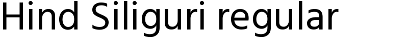 Hind Siliguri regular Font