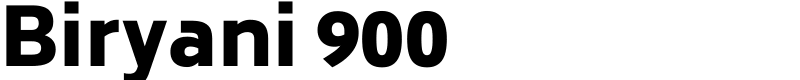 Biryani 900 Font