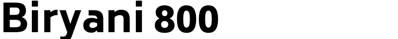 Biryani 800 Font