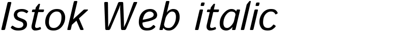 Istok Web italic Font