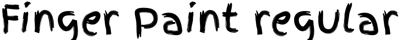 Finger Paint regular Font