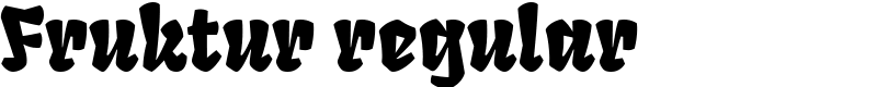 Fruktur regular Font