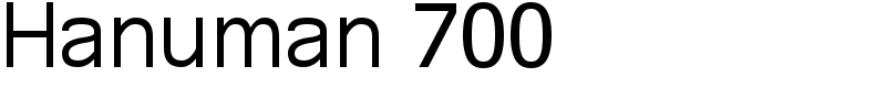 Hanuman 700 Font