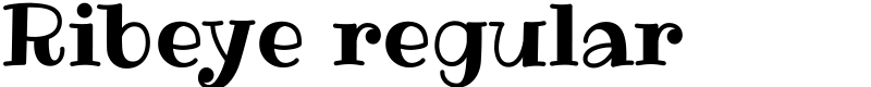 Ribeye regular Font