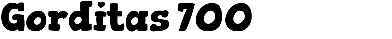 Gorditas 700 Font