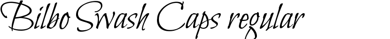 Bilbo Swash Caps regular Font