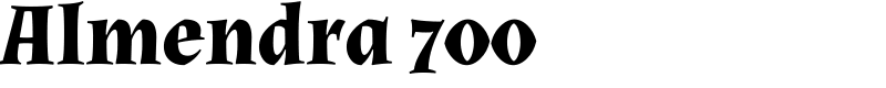 Almendra 700 Font