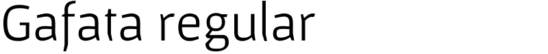 Gafata regular Font