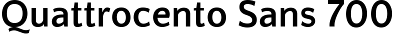 Quattrocento Sans 700 Font