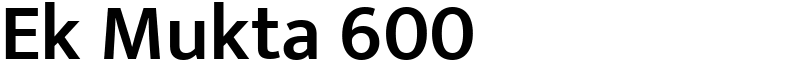 Ek Mukta 600 Font