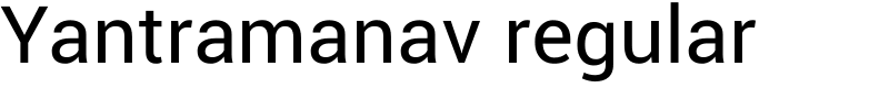 Yantramanav regular Font