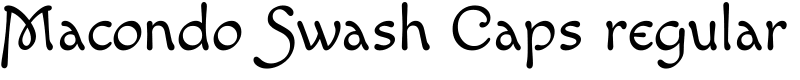 Macondo Swash Caps regular Font