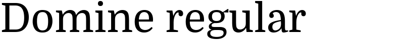 Domine regular Font