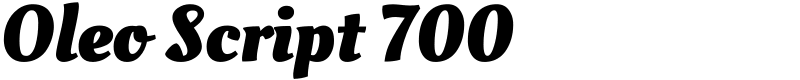 Oleo Script 700 Font
