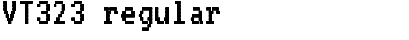 VT323 regular Font