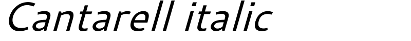 Cantarell italic Font