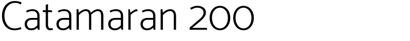 Catamaran 200 Font