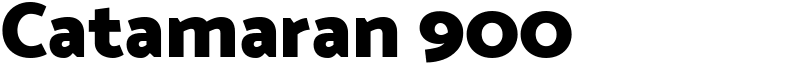 Catamaran 900 Font