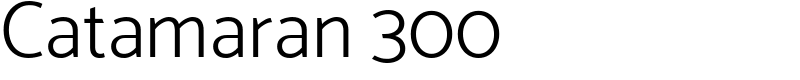 Catamaran 300 Font