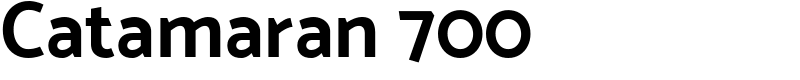 Catamaran 700 Font