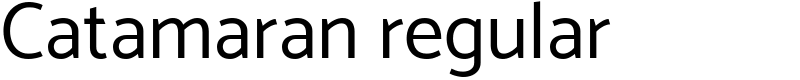 Catamaran regular Font