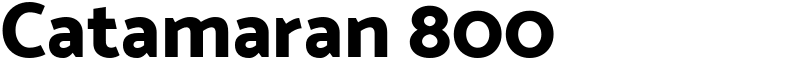 Catamaran 800 Font