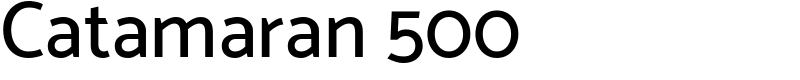 Catamaran 500 Font