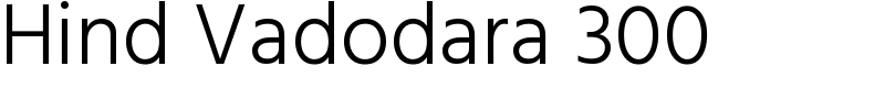 Hind Vadodara 300 Font