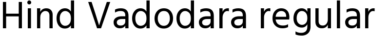 Hind Vadodara regular Font