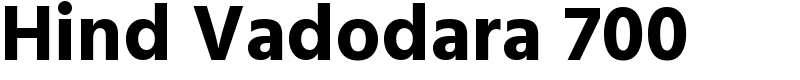 Hind Vadodara 700 Font